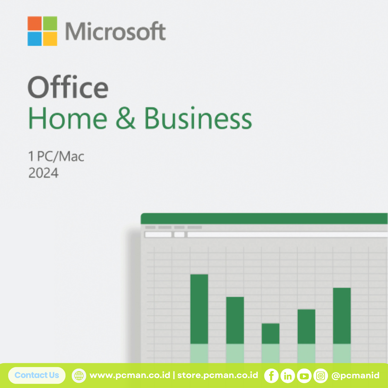 Microsoft Office Home & Business 2024 – English APAC EM Medialess