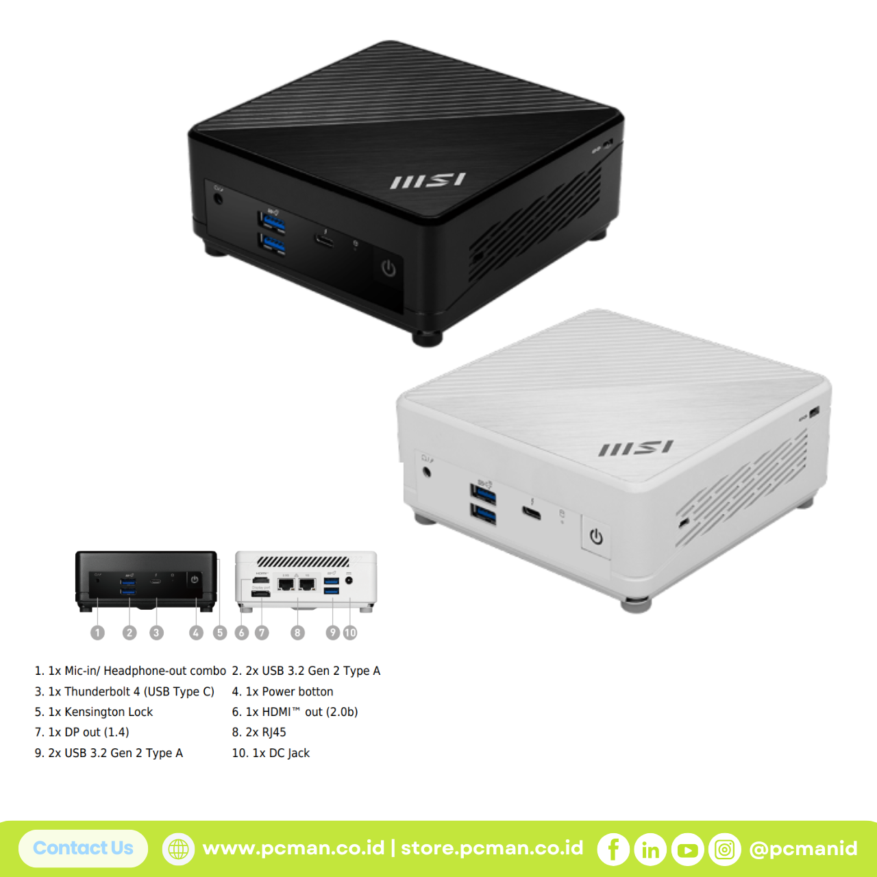 MSI CUBI 5 i3-1215U (Gen 12)